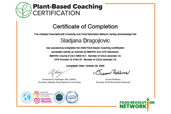 Sladjana Dragojlovic Food Revolution network