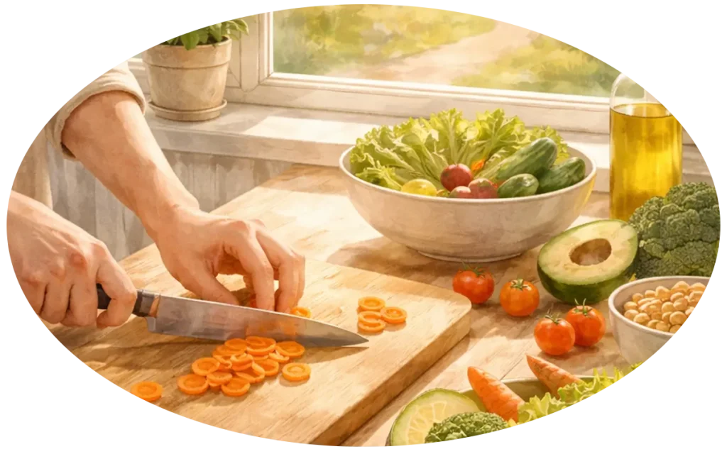 Whole Food and Health illustration